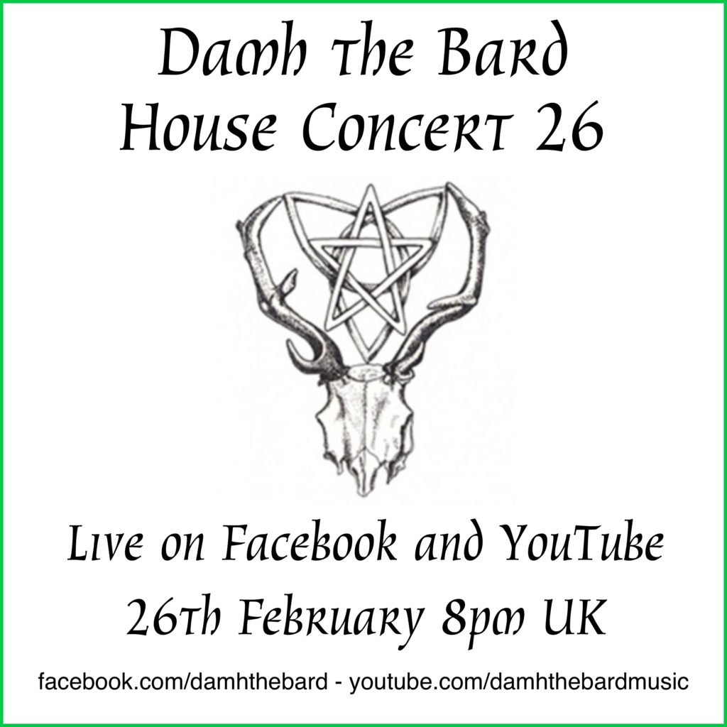House Concert 26 – on YouTube and Facebook